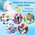 12000 Grit Aluminum Oxide Rock Tumbler Polish     Final Stage  step 5   Ultra-f   