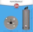 Rheem Natural Gas Vent Tall Water Heater 50 Gal  42 000 Btu Xg50t06pv42u0