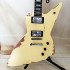 Kgd Vintage Cream Electric Guitar Hh  Mahogany Body   free Shipping