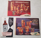 3 Advertising Booklets 1950s 1960s Southern Comfort  J t s  Brown Drink Mixing