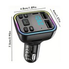 Bluetooth Car Fm Transmitter Mp3 Player Hands Free Radio Adapter Kit Usb Charger