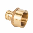 100 Pcs Pex 3 4  X 3 4  Female Npt Thread Adapter Crimp Fitting  lead Free 
