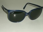 Vintage Bausch   Lomb Ray-ban Shiny Blue Nylon G15 Uv Cats 1000 Ski Sunglasses