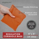 Weather Resistant Cornhole Bean Bags Set Of 8 - Regulation Size   Weight - 4 Bur