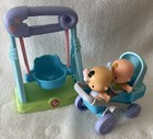 Mattle Fisher Price Little People Snuggle Babies  Stroller  Swing  2018  2020