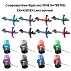 Compound Bow Sight 9  Carbon Bar 0 019  Fiber 2x 4x 6x 8x Lens Competition Rh Lh