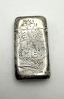 Antique Victorian Sterling Silver Engraved Match Case By R  Wallace   Sons