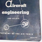 Vintage 1952 Korean War Air Force Manual Aircraft Engineering For Pilots Usaf