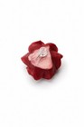 Red Rose Earrings Women  Crimson Floral Studs  Botanical Jewelry  Gift For Her