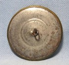 Antique Pewter Metal   Brass   Daisy Flower Picture Button   1 3 8 Inch