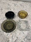 Lot Of 4 Vintage Glass Ashtrays Las Vegas Casinos