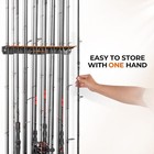 Kastking V15 Wall Mount Fishing Rod Holder Holds 15 30 Rods combos In 17 25in