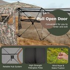 360   Pop-up Hunting Blind - 2-3p Camo Tent W silent Windows For Deer   Tuurkey
