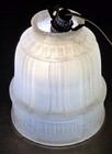Vintage Art Deco Pendant Light Glass Lamp Shade 2-1 4  Fitter  Frosted