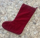 Needlepoint And Velvet Gray Tabby Cat Christmas Stocking