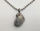 Vtg Navajo Sterling Silver 925 Stamped Turquoise Coral Leaf Pendant Necklace