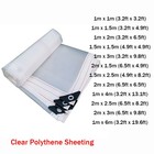 Plastic Polythene Sheeting Curtain Hanging Counter Table Screen Cover Eyelet New