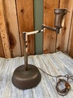 Vintage Industrial Swing Arm Desk Lamp   cast Iron Base-simple clean Design-heavy 