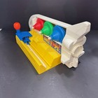 Vintage 1988 Fischer Price Space Tops Toy Spinning Top Rocket Shuttle Space Ship