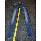 Buckle Black Fit No  53 Skinny Jeans Distressed Dark Wash 23x32 Low Rise Denim