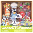 Magnetic Wooden Playhouse Set - 18 Piece Activity Set With 2 Dolls  Fun Kids  To