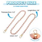 2pcs Leather Purse Handle Straps  24  Purse Straps Diy Replacement  Pink
