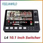 Us Feelworld L4 10 1  Hdmi Video Switcher Mixer Touch Screen For Live Streaming
