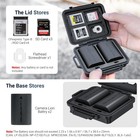 Portable Camera Battery Memory Card Storage Case For 3 Sd Card 4 Cfexpress Ty   