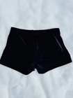 Gk Elite Black Velvet Gymnastics Shorts Sz Child M