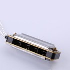 Keyring Harmonica 8 Tones Easy To Play Mini Harmonica Sturdy Cover Plate