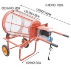 Hand-push Rotary Sand Screening Machine Rotary Soil Sieve Machine Steel Screen