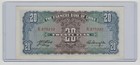 Scarce  The Farmers Bank Of China 20 Yuan Banknote  Issued In 1940      