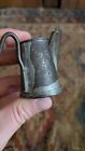 Antique Early Primitive Metal Tin Miners Oil Lamp Hallmark 2 5  Signed Chirry