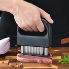 1pack Meat Tenderizer Tool Stainless Steel Needle Cooking Hammer Kitchen Tool