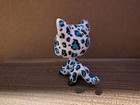Littlest Pet Shop Custom Ooak Blue  Black   White Jaguar Shorthair Cat