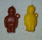 Circa 1964 Barry Goldwater Figural Gumball Charms - 2 Different Colors 