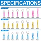 250x Waterproof Heat Shrink Spade Wire Connectors Electrical Crimp Terminals Set