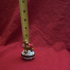 Vintage Midwest Of Cannon Falls February Hinged Trinket Box Angel Bear