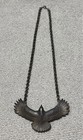 Native American Navajo Indian Jewelry  Vintage Sterling Silver Eagle Necklace