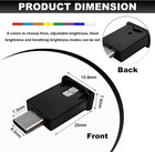Usb Type C Led Ambient Light  8 Colors Rgb Dynamic Atmosphere Lamp Car Interior