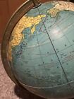 Vintage Cram s Universal Terrestrial Globe 12  1948 World War 2 Era Made In Usa