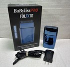 Babylisspro Foilfx02 Blue Metal Double Foil Shaver Cordless Open Box Barber