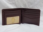 Alpine Swiss Mens Leather Tri-fold Slim Brown Wallet New Without Box
