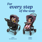 Graco Travel System Pink Black With Snugride Infant Car Seat
