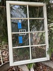 35 X 23 Vintage Window Sash  Old 8 Pane  Frame 1951 Arts   Crafts