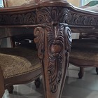 Pulaski Furniture Traditional Dining Set Ornate Carved Table Chairs Cabinet