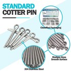 230pcs Cotter Pins Assortment Kit 304 Stainless Steel Split Pin 12 Sizes    