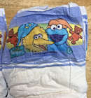Lot Of 2 Vintage Pampers Cruisers Size 6 Sesame Street 2005  - Big Bird   Cookie