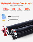 Garage Door Torsion Springs Pair Of 0 25 X 2 X 31 Inch With Winding Bars