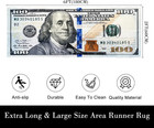 100 Bill Usa Money Throw Accent Area Rug Large Floor Carpets Mat Non Slip